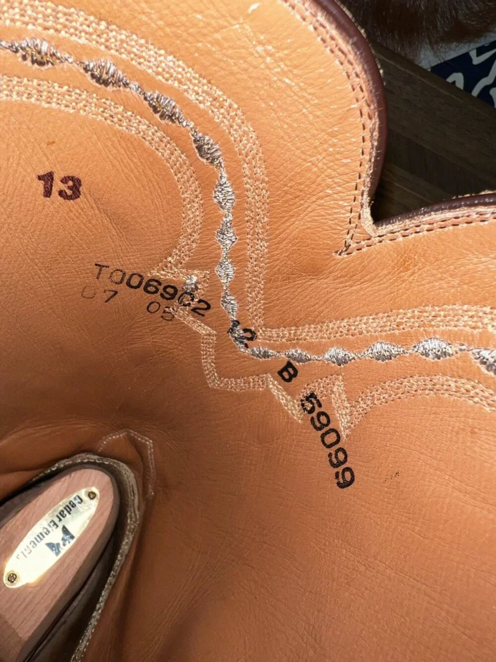 Lucchese 2000 Cognac Full Quill Ostrich Roper Cowboy Boots in men's Size 12B/11D